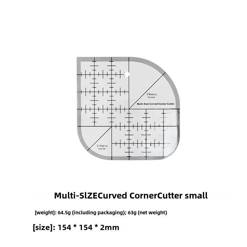 

Многофункциональная нескользящая акриловая линейка для квилтинга с закругленным краем для самостоятельного шитья и пэчворка small