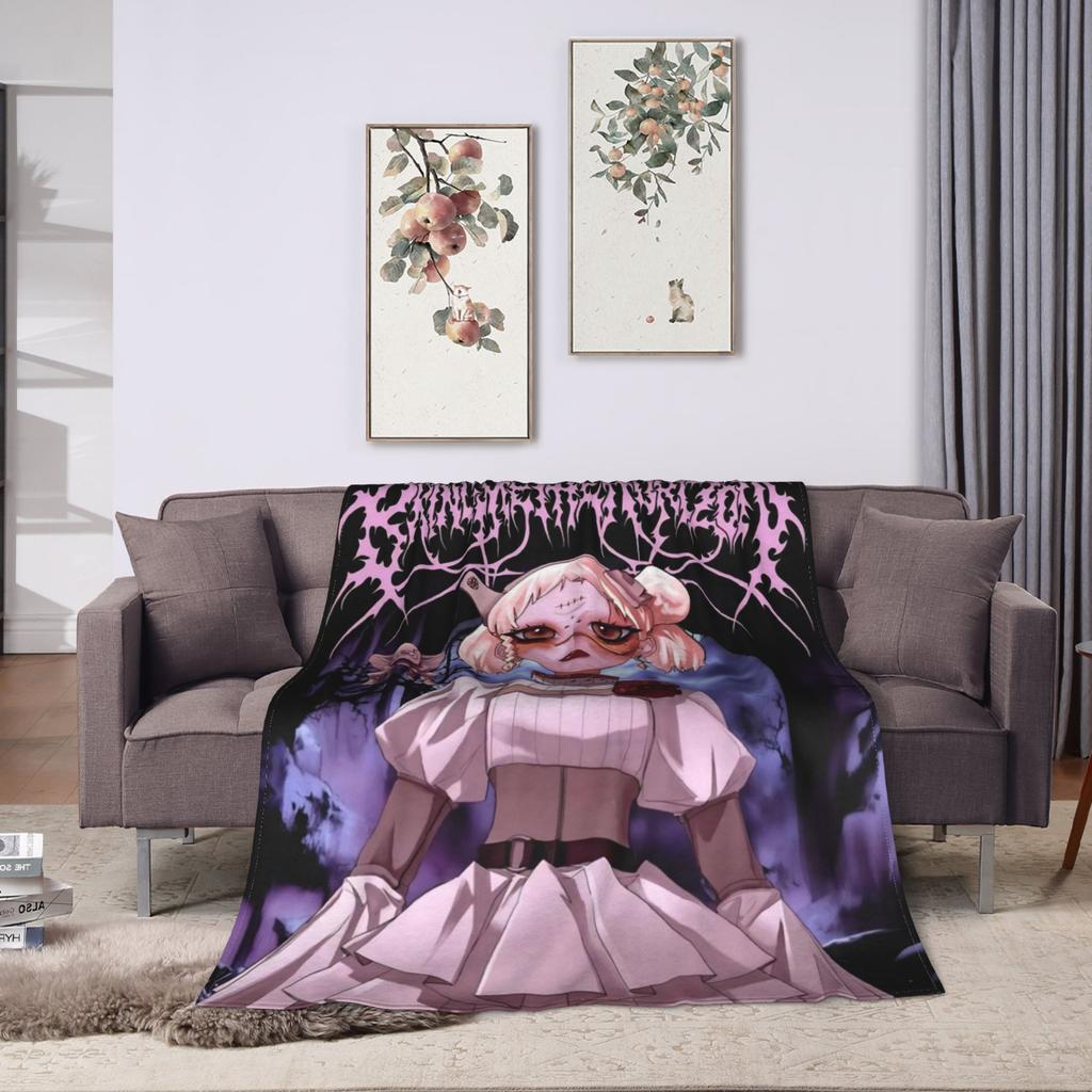 BMTH Bring Me The Horizon Decken Reise Flanell Überwurfdecke für Couch Sessel Sofa Bett Warm Benutzerdefinierte Qualität Tagesdecke