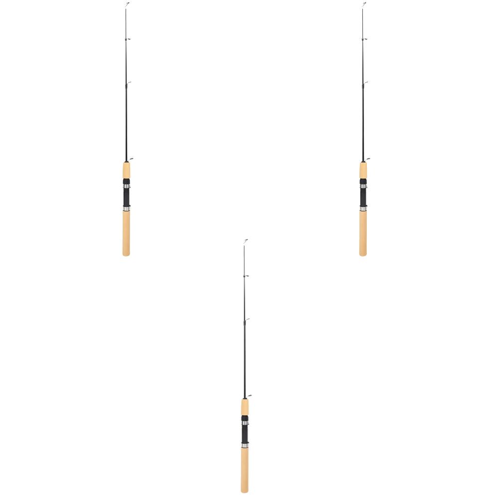 60 80 100CM Mini Telescopic Ice Fishing Rod Portable Carbon Fiber River Shrimp Carp Fishing Pole Winter Fishing Rod Tackle Pesca