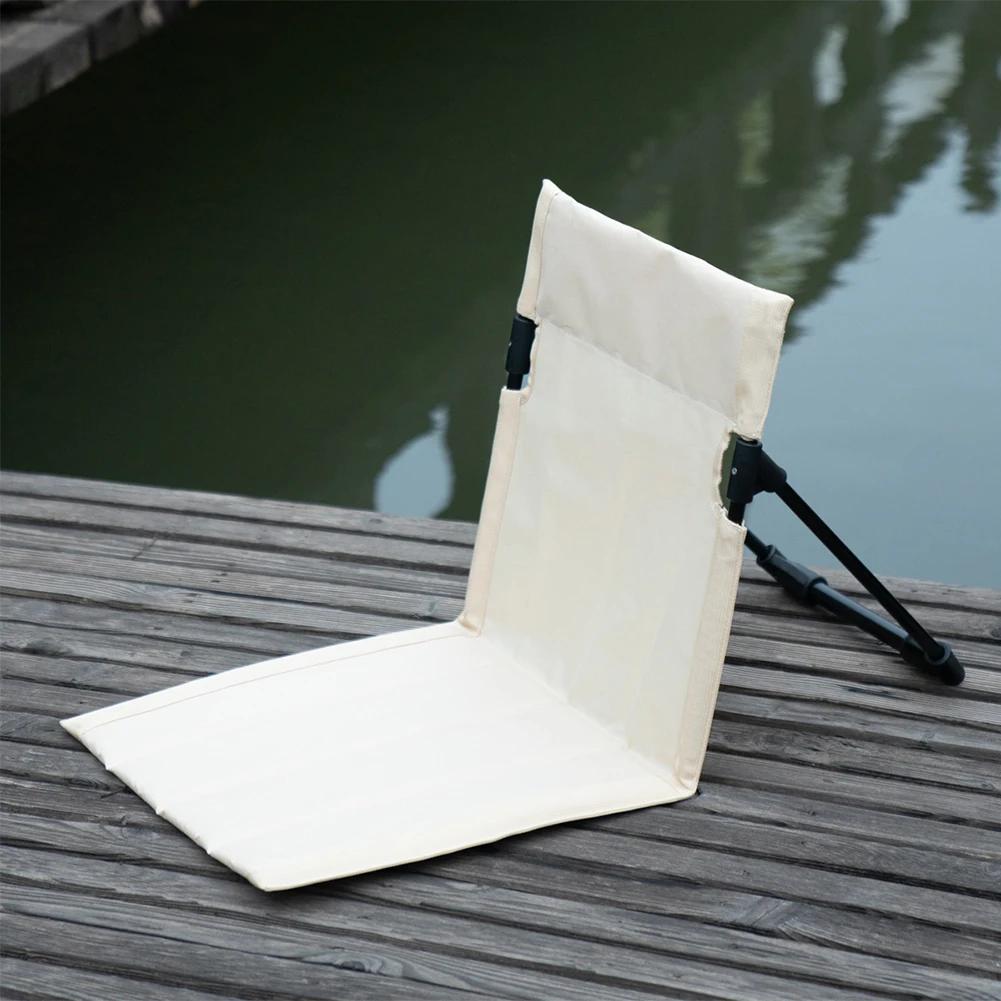 Foldable Camping Chair Lightweight Universal Single Lazy Chair Comfortable Backrest Cushion Picnic Camping Folding Chair Beach