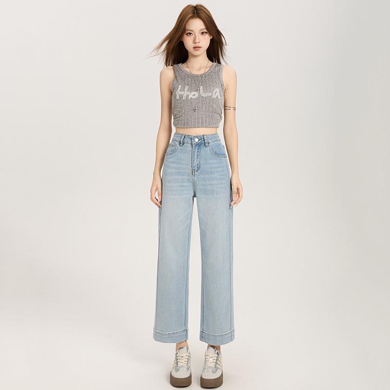 Women s Slimming Cropped Wide Leg Lyocell Tencel Jeans - Summer 2026 Edition Extra Large