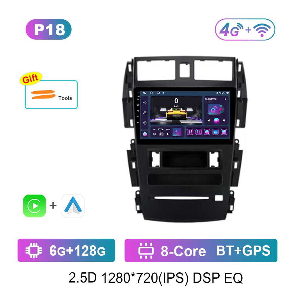 9'' Car Radio Multimedia Player Android System 4G for Nissan Teana J31 2004 - 2007 Carplay GPS Navi WiFi HD Screen DSP Stereo