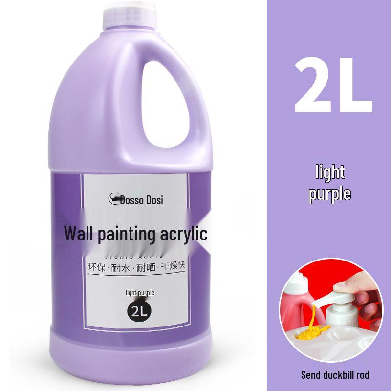 2L Acrylic Paint Bucket for Wall, Textile & Graffiti DIY Projects