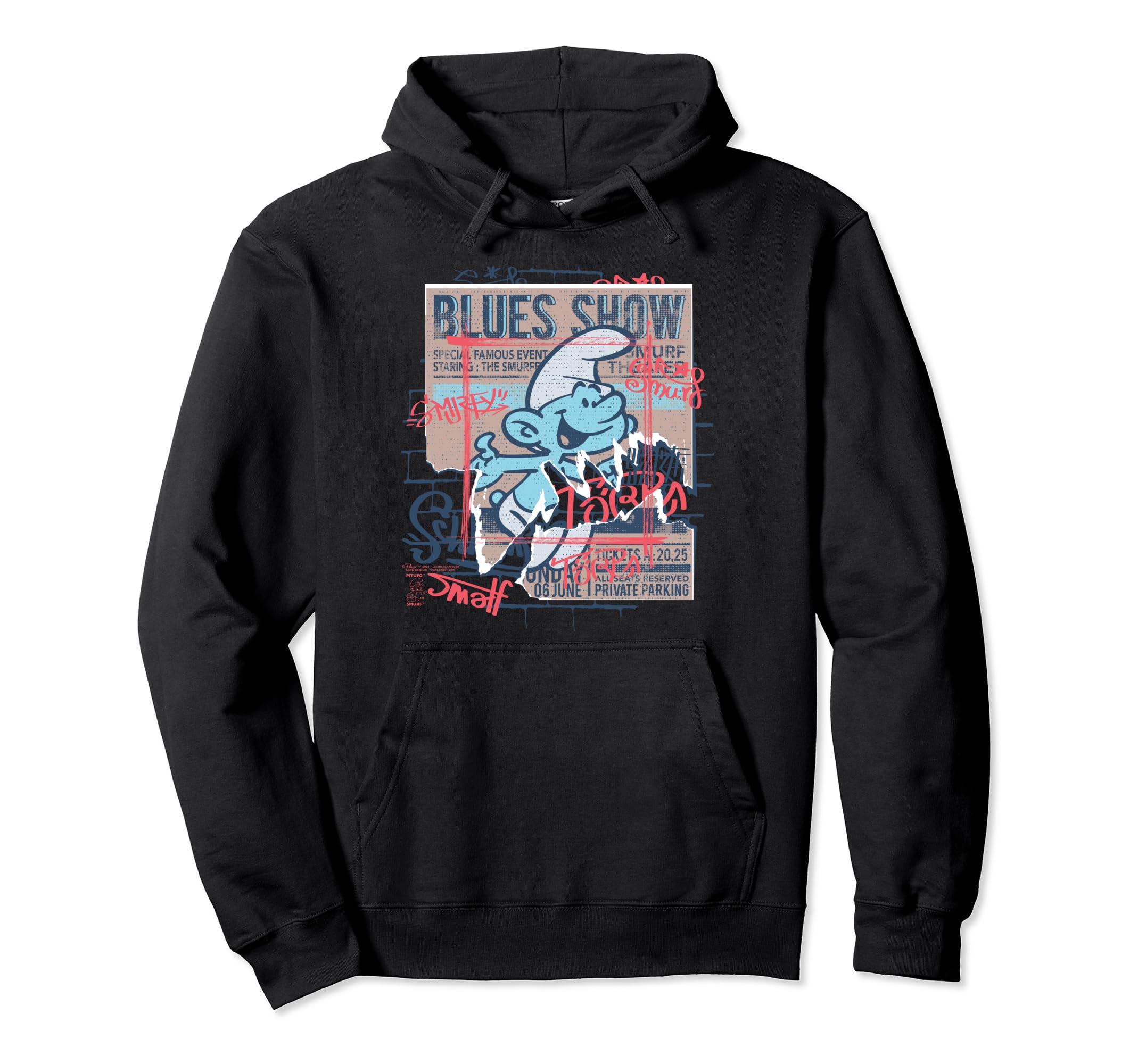 

Smurfs The Smurfs Blues Show Poster Street Art Hoodie