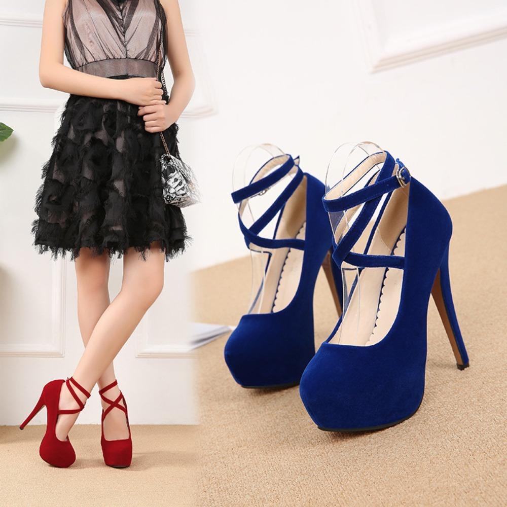 2024 Summer New European Fashion Cross Strap Large Size High Heel Sandals Elegant Nightclub Women Party Dress Footwear WZ-Y14-4