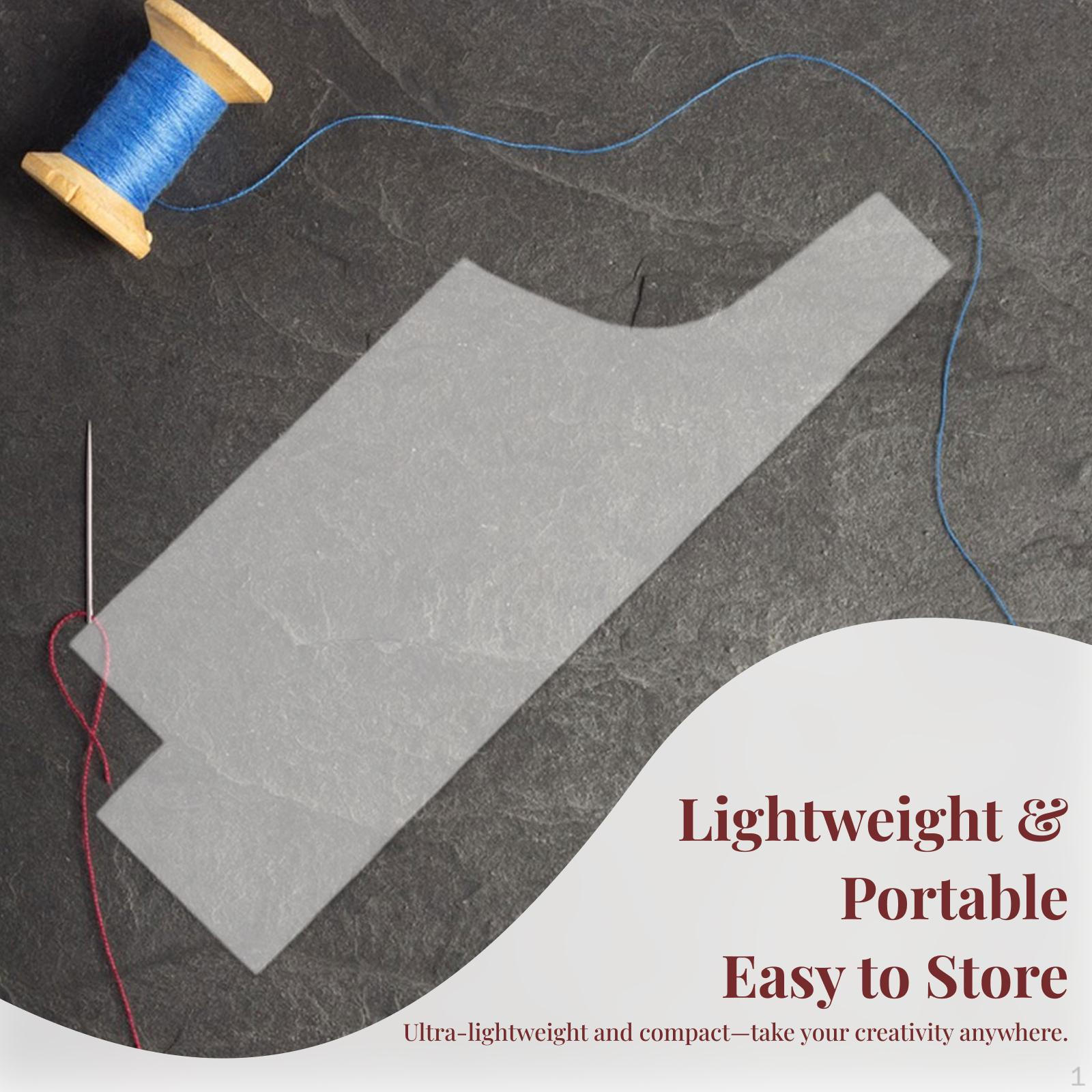 

Выкройка сумки Инструмент для шитья Прозрачный трафарет для начинающих пэчворк 35.7cmx12cm