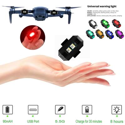 Universal Drone Strobe Light Motorcycle Lights USB LED Anti-Collision Bike Aircraft Night Flying Flashing Warning Signal Light
