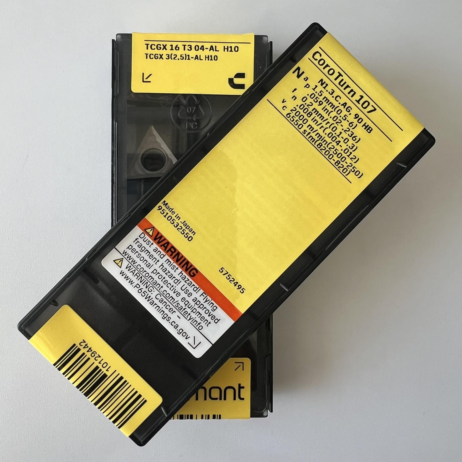 

SANDVIK / TCGX16T304-AL H10 / Original Swedish hard alloy blade 10 Pcs