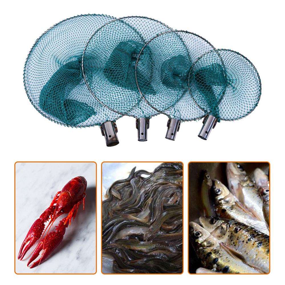 Dense Fishing Mesh Net Head Fishing Tackle Copying Net Head Long Fish Landing Net Rete Da Pesca Decorativa Fishing Accessories