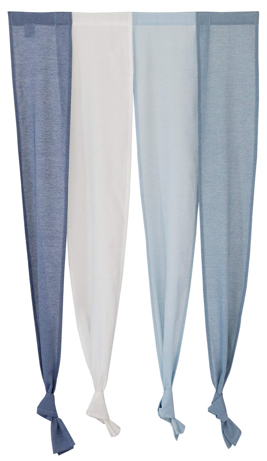 

Ткань солнечного дня Сена Норен 85 см шириной х 170 см занавеска занавеска, длинная, синяя, 4-панельная синий