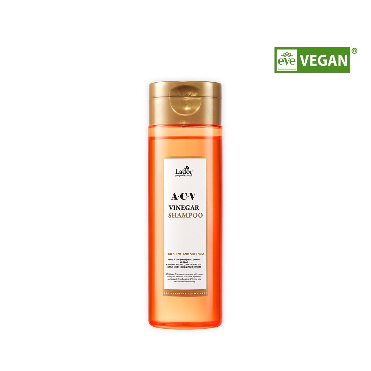 LADOR ACV Apple Cider Vinegar Shampoo 150ml Scalp Deep Cleansing Shine Care Travel Size