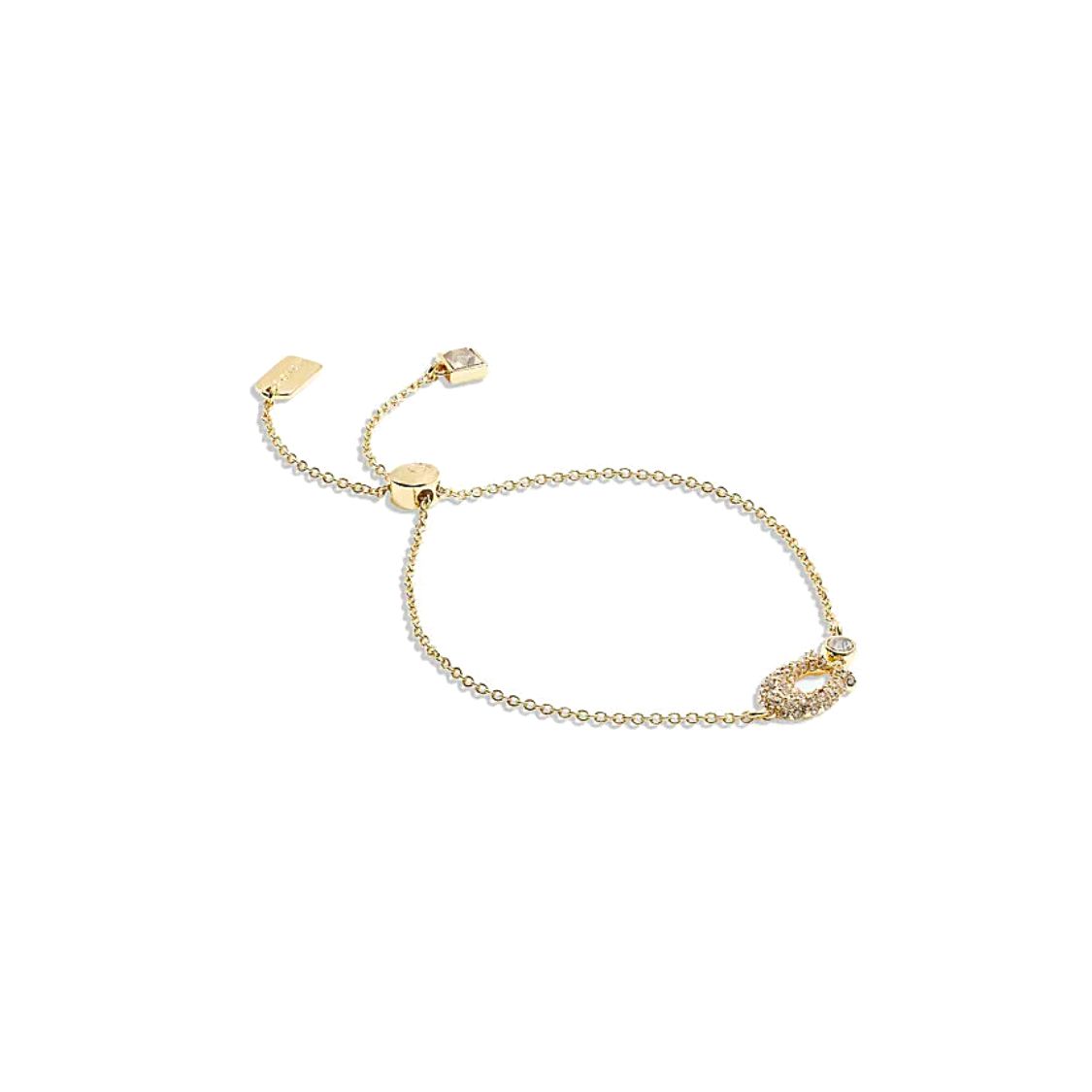 Coach Classic Logo Paved Slide Lock Bracelet Women Bracelet Gold CJ717-PNM ONE