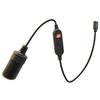 Power Converter Plastic Construction Compact Type C To 12V Car Lighter Female Converter For Electronic Devices