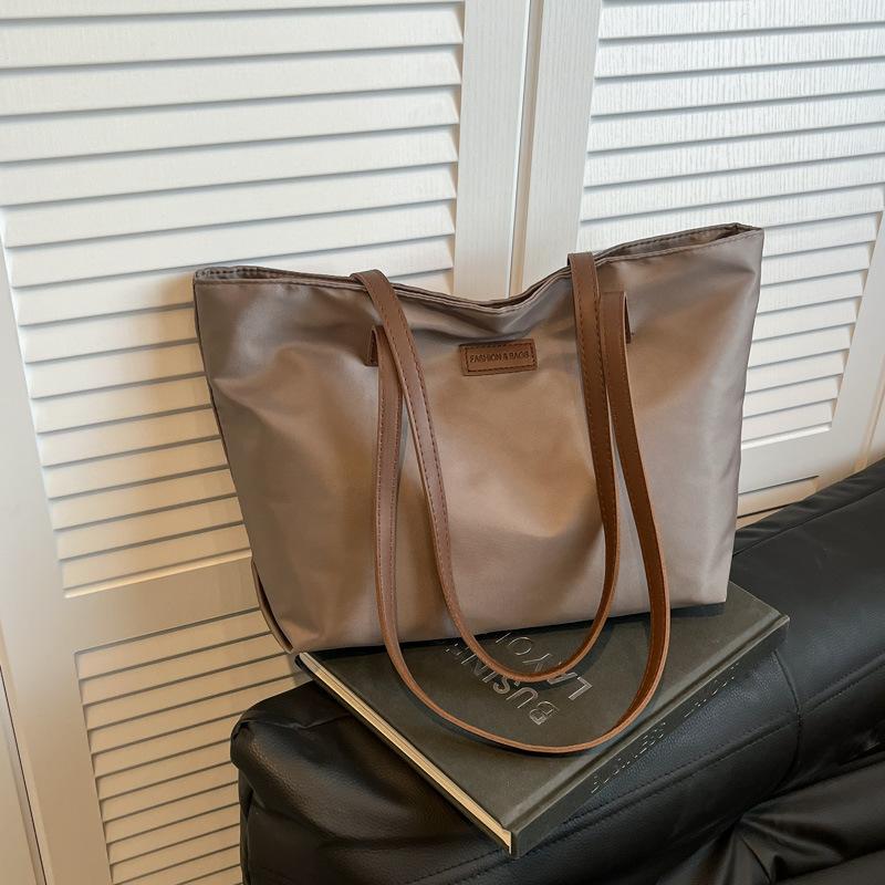 

Вместительная женская сумка, модная сумка для поездок на работу, стильная сумка-тоут на одно плечо коричневый