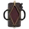 Coach Lacey 19 Classic Presbyopic Zipper Closure PVC Shoulder Crossbody Handbag Small Size Women's Brown Black