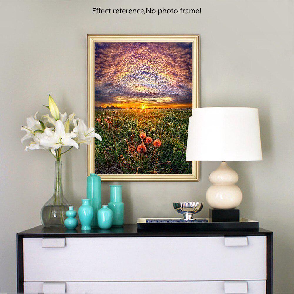 Diamond Painting Sunrise Grassland Full Display Diamond Embroidery Full Round Cross Stitch