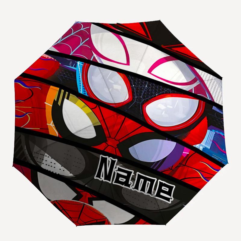 

1pc SpiderMan Mask Custom Name Automatic Folding Umbrella, Durable Plastic & Iron, Lightweight for Outdoor Daily Use S1230038