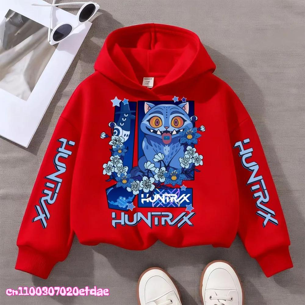 Kinderkleidung Modisch Niedlich KPop Dämonenjäger Mädchen Jungen Herbst und Winter Lässig Sportliche Kapuzenpullover Winter Warmes Oberteil
