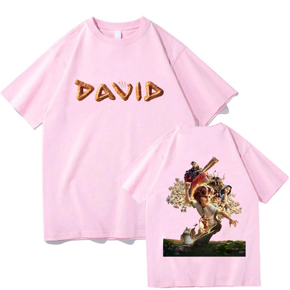 DAVID Movie T-shirt Film Graphic Tshirt Trendy Cotton Comfortable Tee Anime Print Casual Loose Shirts Clothing