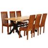 Day & Night - Day & Night Dining Table Set 7 Pcs Solid Acacia & Mango Wood
