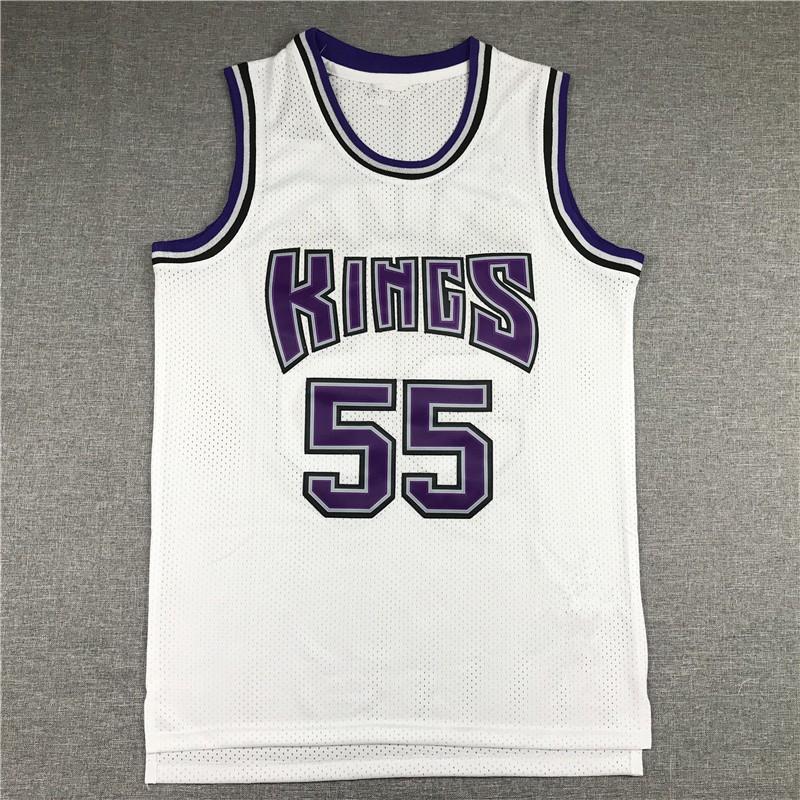 Męska Koszulka do Koszykówki Williams 55 Kings Vintage Haftowana Styl Retro Mieszanka Bawełny Unisex Koszulka Sportowa