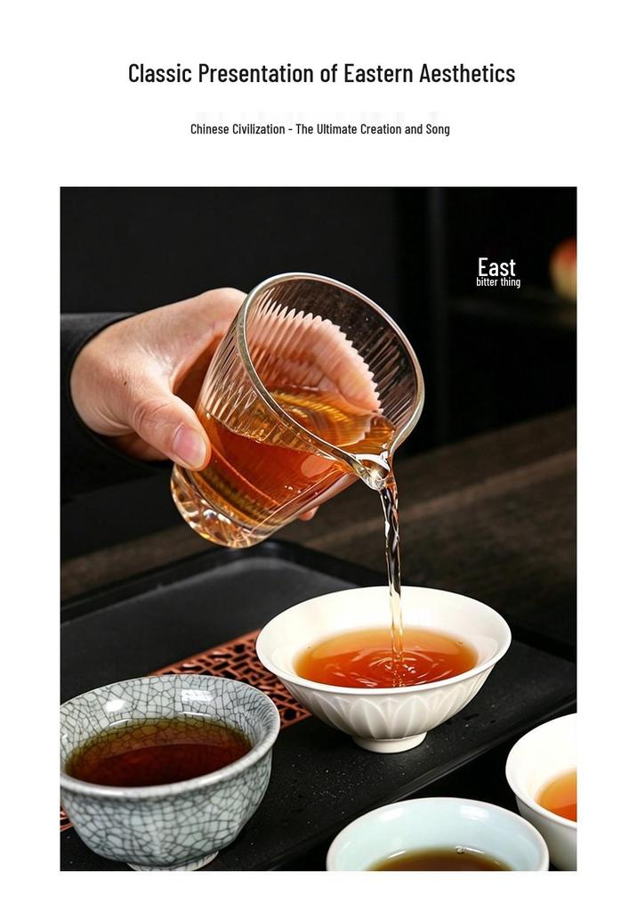 Exquisite Tea Set: Premium Tea Cups Ideal for Tasting & Gift-Giving To Elders, Clients, Friends & Housewarmings