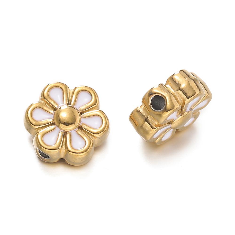 2Pcs/Pack Multicolor Various Shape Stainless Steel Spacer Beads For Handmade DIY Jewelry Making Bracelet Necklace Accessories