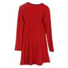 French S House: Red Bow Dress, Slim Fit, Round Neck, Short, Fashionable for Early Spring 2025 Annual Meeting