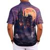 Herren Halloween Kurzarm T-Shirt Lockerer Schnitt Lässig für Feiertagsparty Feiern