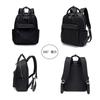 Large 14 Inch PC Waterproof School Oxford Black [SUNLUTO] Women's Backpack, Cute, Stylish, 3-Way Handbag, Capacity, Storage, Backpack, Lightweight,