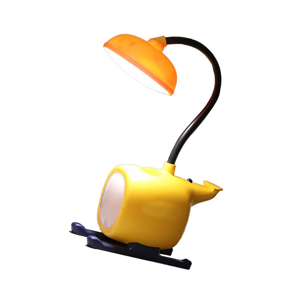 Cartoon LED Schreibtischlampe Niedliche Flugzeugform Wiederaufladbare Tischleuchte Faltbar Augenschonend Gelb