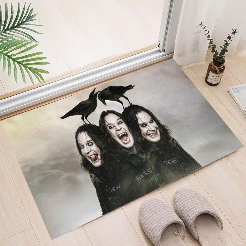 Classic Door Mat For Bedroom Singer Decor Kitchen O-Ozzy O-Osbourne Bath Carpet Foot Rug Non-slip Living Room Welcome Rug 40cmx60cm