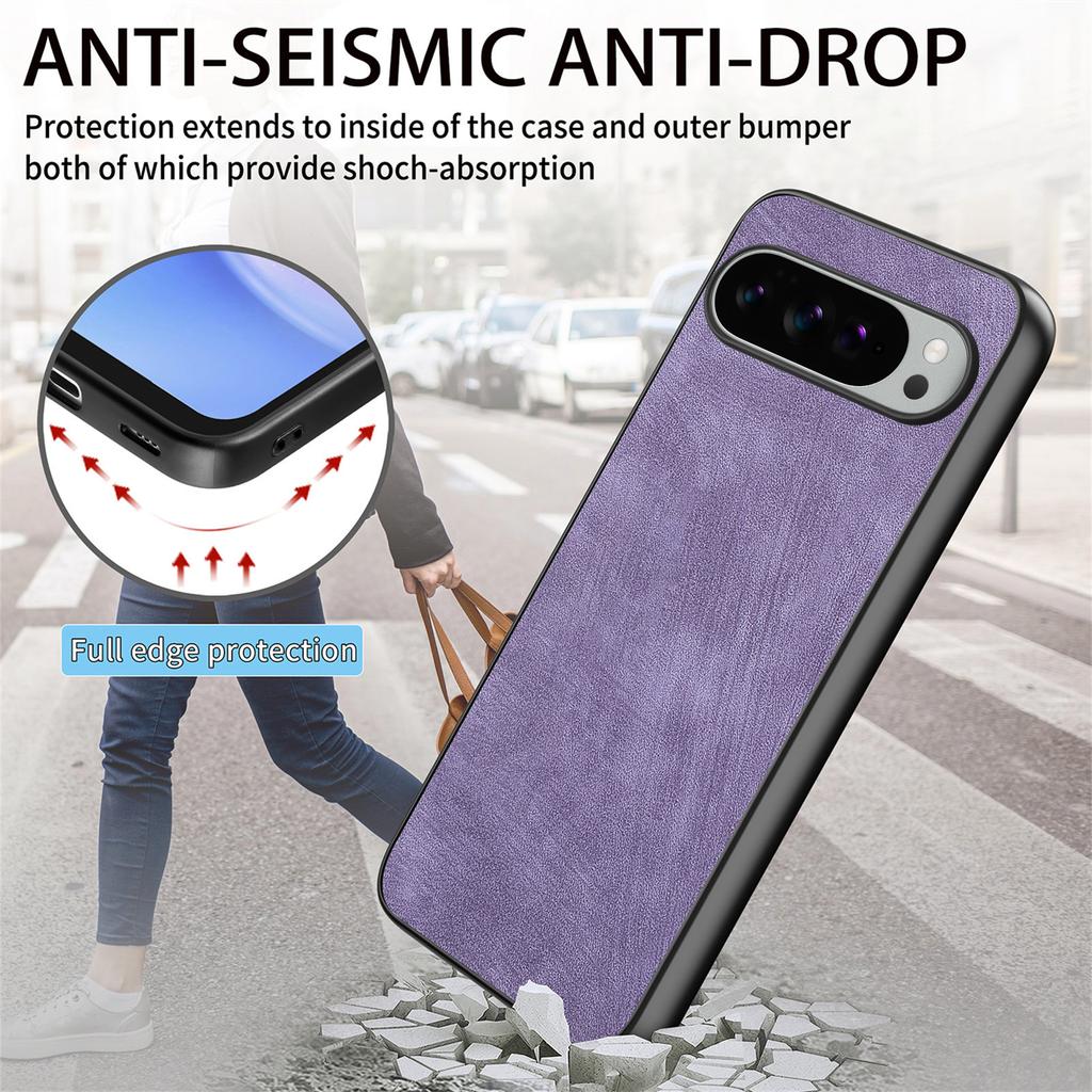 For Google Pixel 10 Pro XL Case Shockproof Slim Retro Leather Phone Back Cover