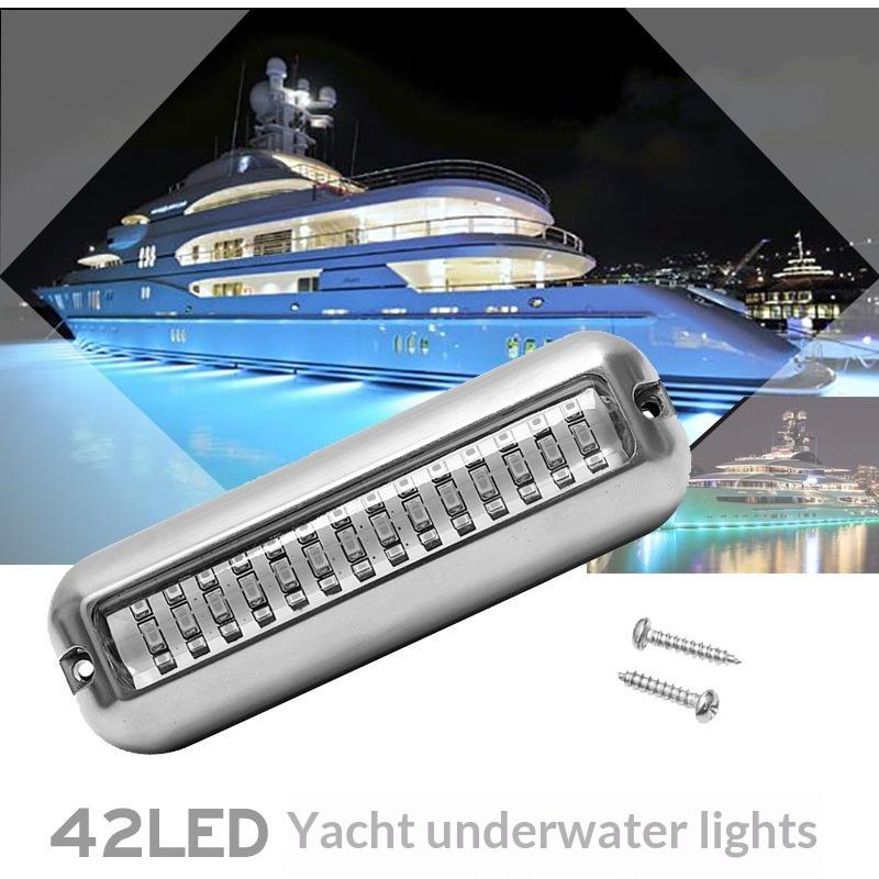 2Pcs 42 Led Waterproof Marine Boat Signal Led Light Underwater Pontoon Transom Lamp Yacht Cabin Deck Tail Lights Accessories