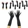 Long Witch Claw Gloves With Plastic Material For Halloween Cosplay Dress Up