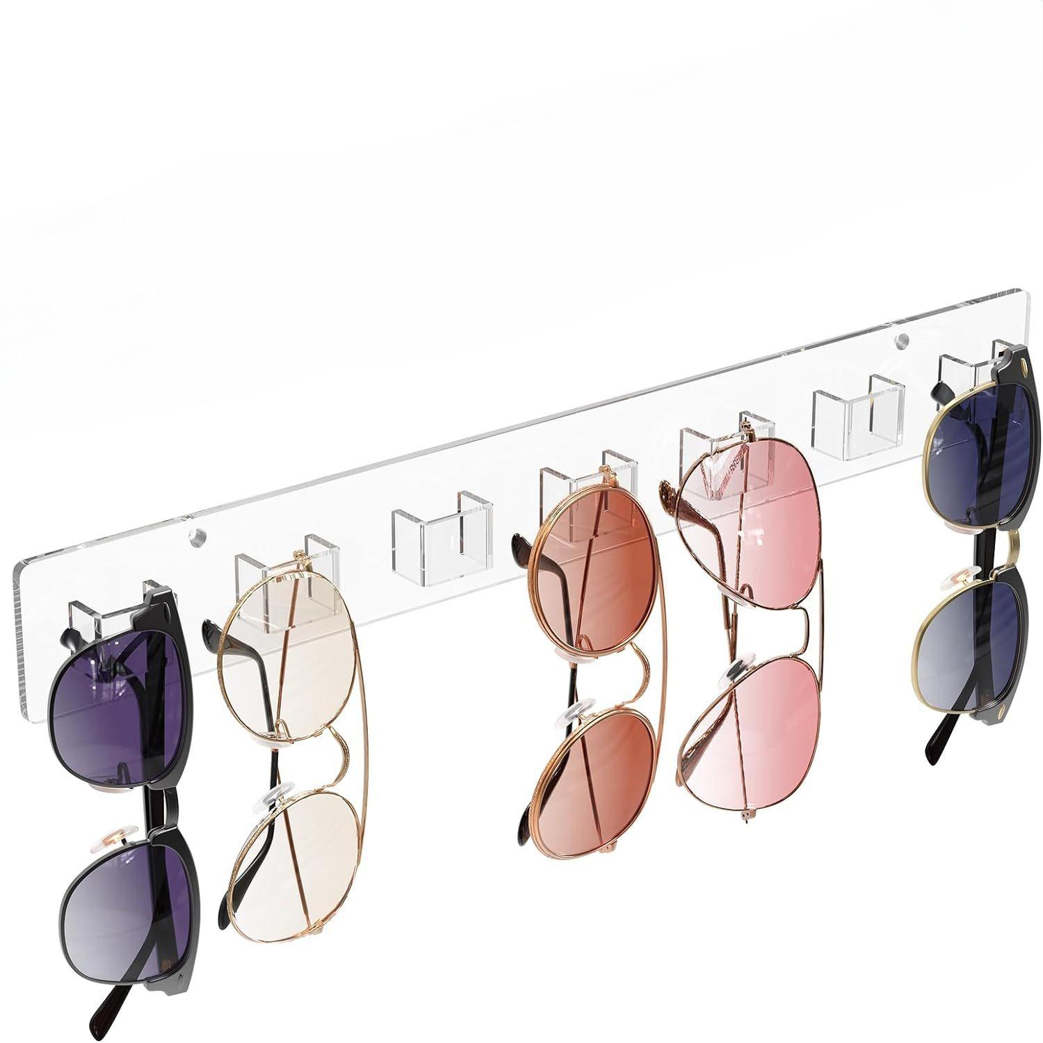 

Multi-Layer Acrylic Eyeglass Display Stand - Desktop Storage Organizer for Sunglasses, Reading Glasses & Eyewear Collection