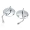 2pcs Motorcycle Mirrors Round Mirror Motorcycle Long Stem for Kawasaki Yamaha Suzuki Ducati Motorcycle Rear View