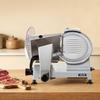 Commercial Meat Slicer, 240W Electric Deli Food Slicer with 250mm Carbon Steel Blade, Built-In Sharpener & 0-12mm Adjustable Thickness for Frozen