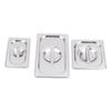 Stainless Steel 1/9 1/6 1/4 1/3 1/2 1/1 Food Pan Lid Steam Table Pan Covers Notched Lids With Handle Lock Heat