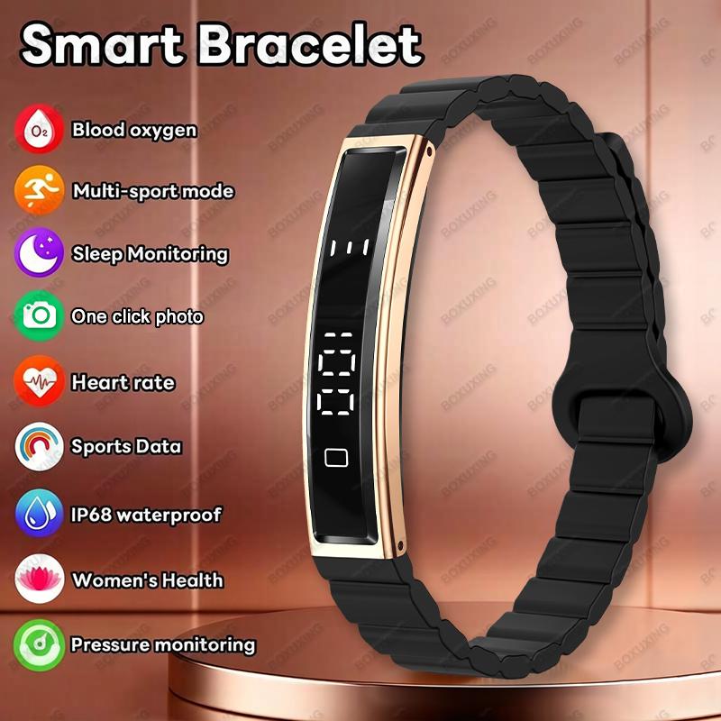 New Sport Smart Bracelet Sleep Monitor Waterproof Health Monitor Pedometer Heart Rate Fitness Track Smart Watches Men Women