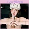 Cotton Baseball Cap For Women With Embroidered Letters Sun Protection Fashionable Casual Headwear