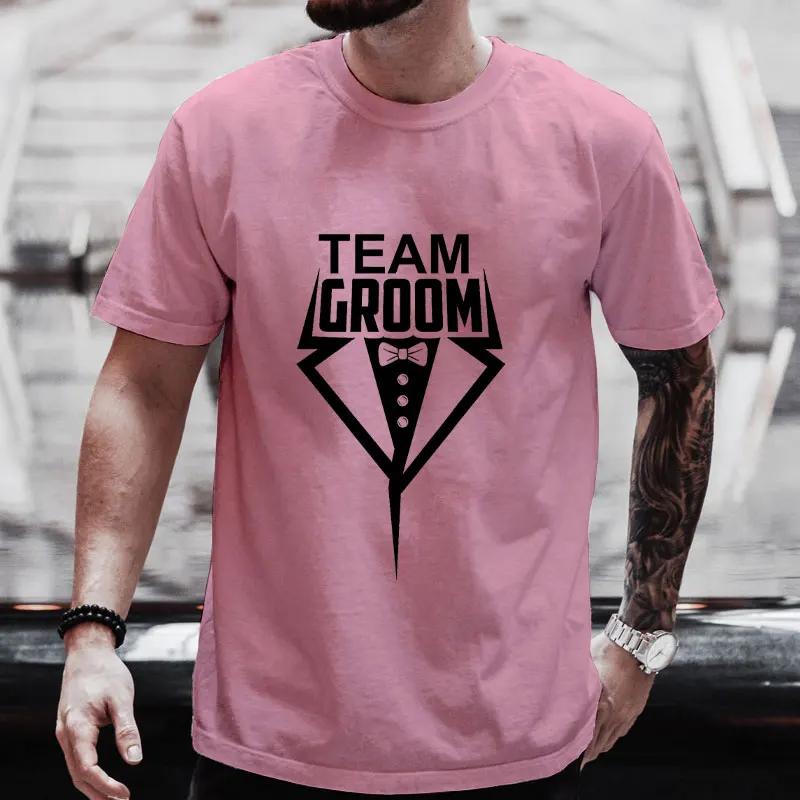 

Футболки 2024 Team Groom Squad, модная графическая футболка с одним принтом для прощальной вечеринки, будущие свадебные блузки, мальчишник, вечеринка Evg XXXXXL хаки