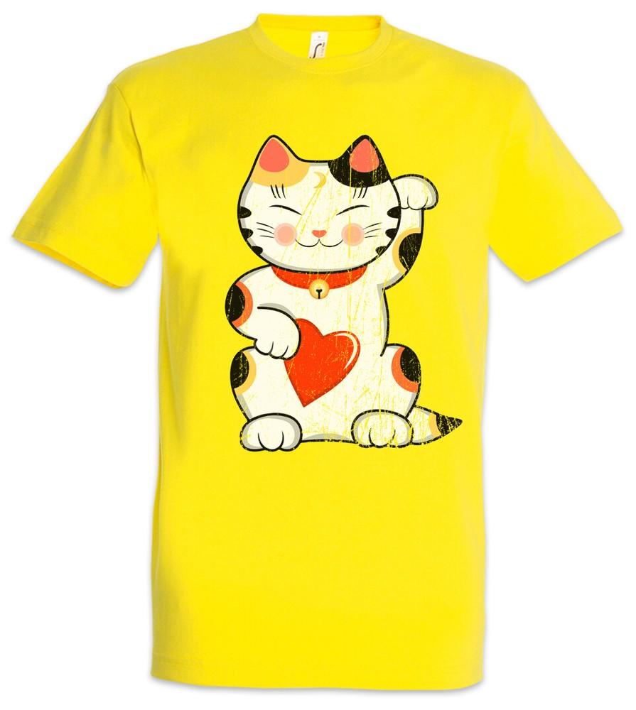 Maneki Neko II T-Shirt Maneki-neko Manekineko Cat Cats Love Addicted Addiction