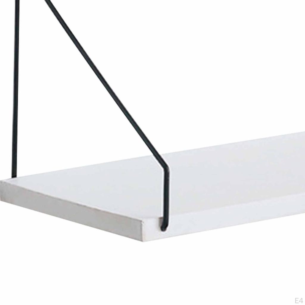 Ledge Shelf Wall Hanging Display Floating Mounted Wood Storage Rack for