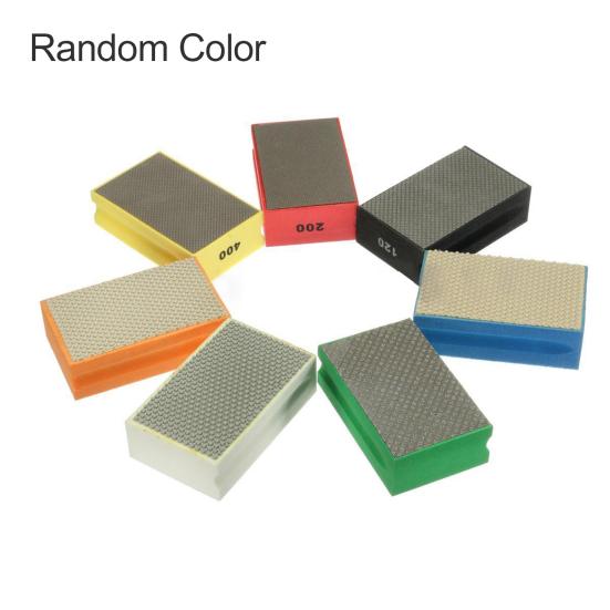 60-3000 Grit Diamond Hand Polishing Pad Block Granite Marble Glass Grinding Tool