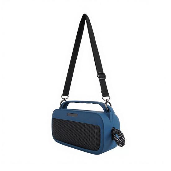 Silikon-Lautsprecherhülle für SoundLink Plus 7 Wasserdichter Bluetooth-kompatibler Lautsprecherbezug mit Schultergurt Karabiner Schutzhülle Tragetasche