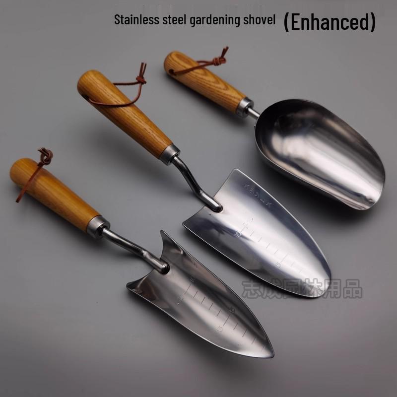 Stainless Steel Gardening Shovel for Planting Flowers & Vegetables - Small, Narrow & Wide Options Available