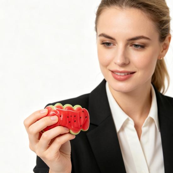 Watermelon Dessert Squeeze Toy Anti-Anxiety Slow Rising Food Squeeze Toy Relaxation Fidget Sensory Pinch Toy Summer Party Favors