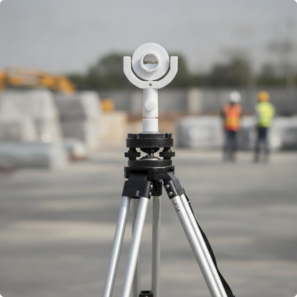 Mini Surveying Prism Precision Mini Prism Copper-Coated Heavy-Duty for Surveyors, Construction Sites