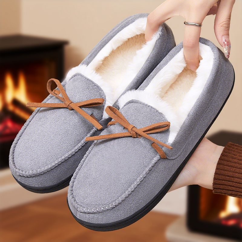 Shoes and Shoes Women's New Winter Velvet Thickened Cotton Boots Thermal Slippers Home Short Boots Fashionable Versatile Outer Wear Snow Boots